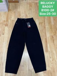 0100-2 # черные женские джинсы (Relucky, стрейч коттон, 6 ед, размеры норма: 25-30) выдача на следующий день фото