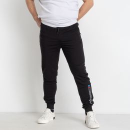 купить оптом джинсы 0011-1* черные мужские спортивные штаны (6 ед. размеры полубатал: 46. 48. 50. 52. 54. 56) выдача на следующий день недорого