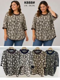 0888 # микс цветов женский свитер (Kiss me, кашимир, 10 ед, размеры батал: L/XL-2XL/3XL) выдача на следующий день фото