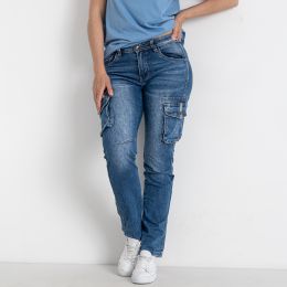 8328 синие женские джинсы (FANGSIDA, стрейчевые, 8 ед. размеры полубатал: 29. 30. 31. 32. 33. 34. 36. 38) фото