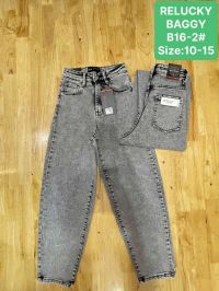0016-2# серые детские джинсы relucky (стрейч-коттон, 6 ед, размеры детские: 10-15) выдача на следующий день фото