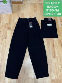 0166  # черные женские джинсы (Relucky, стрейч коттон, 6 ед, размеры норма: 25-30) выдача на следующий день фото