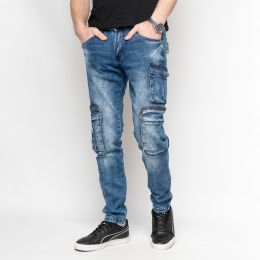 8315 FANGSIDA джинсы мужские синие стрейчевые (8 ед. размеры: 27.28.29.30.31.32.33.34) фото