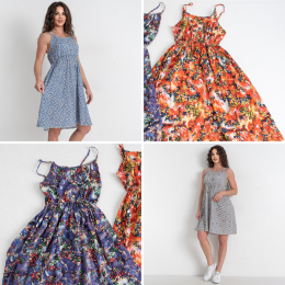 3108-99* микс моделей и расцветок женское платье (4 ед. размеры норма: M. L. XL. 2XL) выдача на следующий день фото