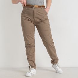купить оптом джинсы 0810-7* темно-бежевые женские брюки (FUDEYAN, 6 ед. размеры полубатал: 28. 29. 30. 31. 32. 33) выдача на следующий день недорого