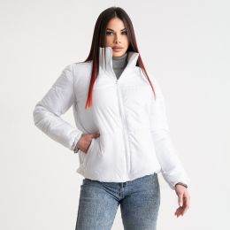 0420-10 белая женская куртка-зефирка (5'TH AVENUE, синтепон, 4 ед. размеры норма: 42. 44. 46. 48) фото