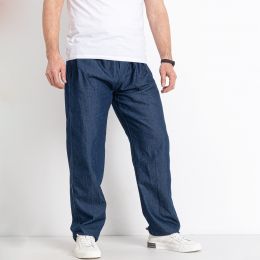 25454-2* синие мужские джинсовые штаны (на резинке, 10 ед. размеры супербатал: 70-78, дублируются) выдача на следующий день  фото