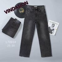 7091 # серые женские джинсы (Vindasion, стрейч коттон, 6 ед, размеры норма: 25-30) выдача на следующий день фото