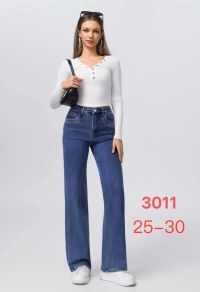 3011 # синие женские джинсы (New Jeans, стрейч коттон, 6 ед, размеры норма: 25-30) выдача на следующий день фото