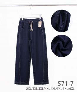 0571-7 # темно-синие женские джинсы (4 ед. размеры батал: 2XL-3XL. 3XL-4XL. 4XL-5XL. 5XL-6XL) выдача на следующий день фото