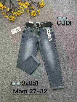 92081 # серые женские джинсы мом (CUDI, стрейч-коттон, 6 ед. размеры полубатал: 27. 28. 29. 30. 31. 32) выдача на следующий день фото