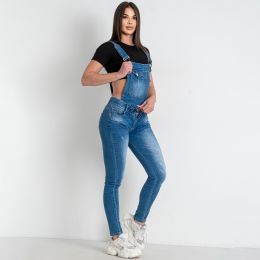 0904-3 синий женский джинсовый комбинезон (стрейчевый, 3 ед. размеры норма: S. M. L)  фото