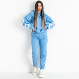 0540-42 голубой женский спортивный костюм (5'TH AVENUE, турецкая двунитка, 3 ед. размеры норма: 42. 44. 46) фото