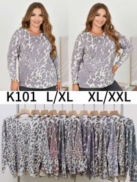 купить 0101  микс цветов женский свитер (5 ед, размеры полубатал: L/XL-XL/2XL) оптом
