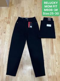 0606-3 # черные женские джинсы (Relucky, стрейч коттон, 6 ед, размеры норма: 25-30) выдача на следующий день фото