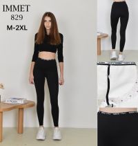 0829 # черные женские кашемировые лосины (Immet, кашемир, 4 ед, размеры норма: M-2XL) выдача на следующий день фото