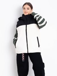 2305-10 белая женская жилетка (синтепон, 5 ед. размеры полубатал:L. XL. 2XL. 3XL. 4XL) фото