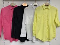 купить 101002 # выбор цвета женская рубашка (коттон, 5 ед, размеры норма: s-2xl) выдача на следующий день оптом