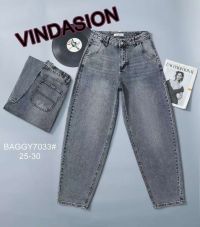 7033# серые женские джинсы (Vindasion, стрейч-коттон, 6 ед, размеры норма: 25-30) выдача на следующий день фото