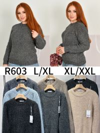 0603 # микс цветов женский свитер (Kiss me, кашимир, 10 ед, размеры полубатал: L/XL-XL/2XL) выдача на следующий день фото