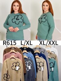 0615 # микс цветов женский свитер (Kiss me, 10 ед, размеры полубатал: L/XL-XL/2XL) выдача на следующий день фото