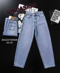 6090# голубые женские джинсы vindasion (стрейч-коттон, 6 ед. размеры норма: 25-30) выдача на следующий день фото