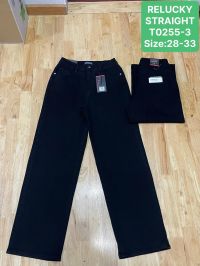 0255-3 # черные женские джинсы (Relucky, стрейч коттон, 6 ед, размеры полубатал: 28-33) выдача на следующий день фото