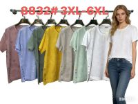 8832 # выбор цвета женская трикотажная футболка (4 ед, размеры батал: 3XL-6XL) выдача на следующий день фото