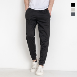 41386 три цвета мужские спортивные штаны (DUNAUONE, двунитка, 6 ед. размеры полубатал: L. XL. XL. 2XL. 3XL. 4XL)  фото