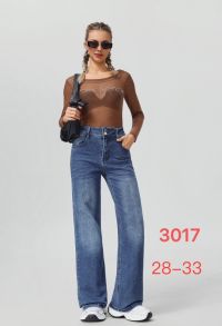 купить 3017# синие женские джинсы (New Jeans, стрейч, 6 ед, размеры полубатал: 28-33) выдача на следующий день оптом