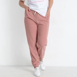 5226-4 розовые женские спортивные штаны (ЛАСТОЧКА, вельветовые, 2 ед. размеры батал: 3XL/4XL. 5XL/6XL)  фото