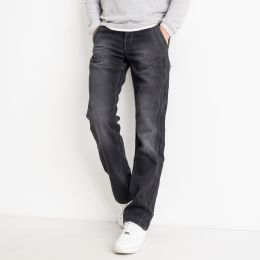 купить оптом джинсы 2348-6 серые мужские джинсы (VARXDAR, стрейчевые, флис, 6 ед. размеры молодежка: 27. 28. 29. 30. 31. 32) недорого