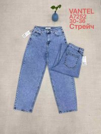 7252# голубые женские джинсы vanver (стрейч коттон, 6 ед, размеры батал: 30-36) выдача на следующий день фото