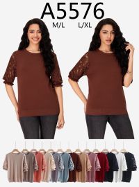 5576 # микс цветов женский свитер (Kiss me, 10 ед, размеры норма: M-XL) выдача на следующий день фото
