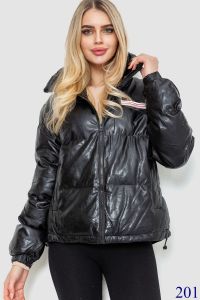 0201-11 * чёрная женская куртка, еврозима (5 ед, размеры норма: M-L-XL) выдача на следующий день фото