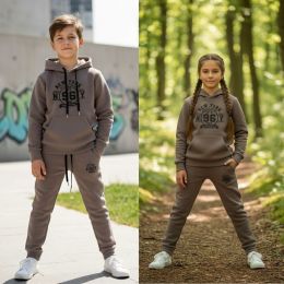 7422-73 мокко подростковый спортивный костюм (YOLA, турецкая трехнитка, на 8-11 лет, 5 ед. размеры подросток: 128. 134. 140. 146 фото