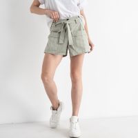 0063-72 фисташковые шорты-юбка женские текстильные (3 ед. размеры: M.L.XL) фото