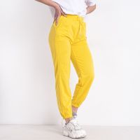 0020-8 жёлтые женские спортивные брюки (двунитка, 6 ед. размеры : S. M. L. XL. 2XL. 3XL) фото