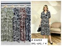 21033 # выбор цвета женское платье (штапель, 4 ед, размеры батал: 3XL-6XL) выдача на следующий день фото