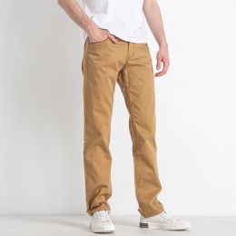 купить оптом джинсы 2462 светло-бежевые мужские брюки (VARXDAR, 7 ед. размеры молодежка: 28. 29. 30. 31. 32. 33. 34) недорого