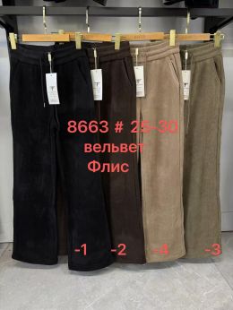 8663 # выбор цвета вельветовые штаны на флисе (Fudeyan, 6 ед, размеры норма: 25-30) выдача на следующий день фото