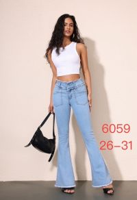 6059# синие женские стрейчевые джинсы New Jeans (6 ед, размеры норма: 26-31) выдача на следующий день фото