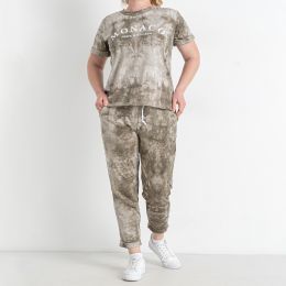 0168-74 хаки женский спортивный костюм (футболка + штаны) (5'TH AVENUE, 3 ед. размеры полубатал: 48. 50. 52) фото
