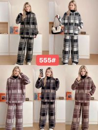 0555 # микс цветов женский костюм с шерсти альпаки (5 ед, размеры полубатал: 52) выдача на следующий день фото
