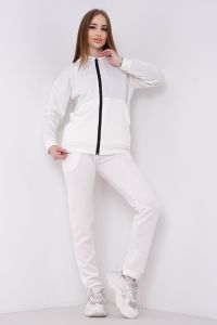 1901-10 белый женский спортивный костюм (4 ед. размеры норма: S. M. L. XL) фото