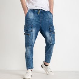 купить оптом джинсы 8359 синие мужские джинсы (FANGSIDA, стрейчевые, 8 ед. размеры молодежка: 27. 28. 29. 30. 31. 32. 33. 34) недорого