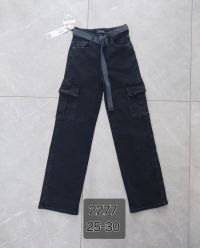 2277 # черные женские джинсы (DKNSEL, стрейч, 6 ед, размеры норма: 25-30) выдача на следующий день фото