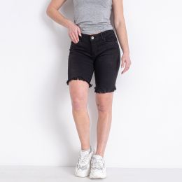 3627 черные женские джинсовые шорты (M. SARA, стрейчевые, 6 ед. размеры норма: 26. 27. 29. 29. 30. 32)  фото