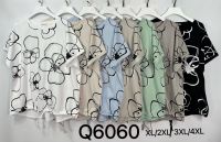 6060# микс цветов женская футболка (Kiss me, 10 ед, размеры батал: XL-4XL) выдача на следующий день фото