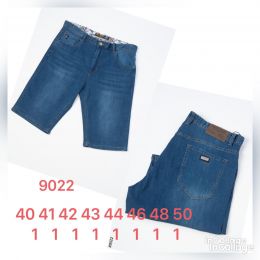 9022 # синие мужские джинсовые шорты (стрейч, 8 ед. размеры батал: 40. 41. 42. 43. 44. 46. 48. 50) выдача на следующий день фото